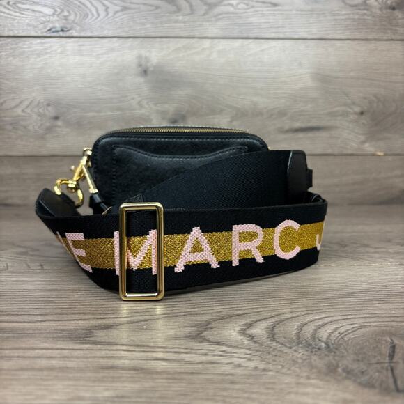 Marc Jacobs The Snapshot Shoulder Bag Leather Crossbody - Black Multi - Picture 5 of 11